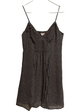American Eagle Outfitters Y2K Polka Dot Mini Dress Gray Pink